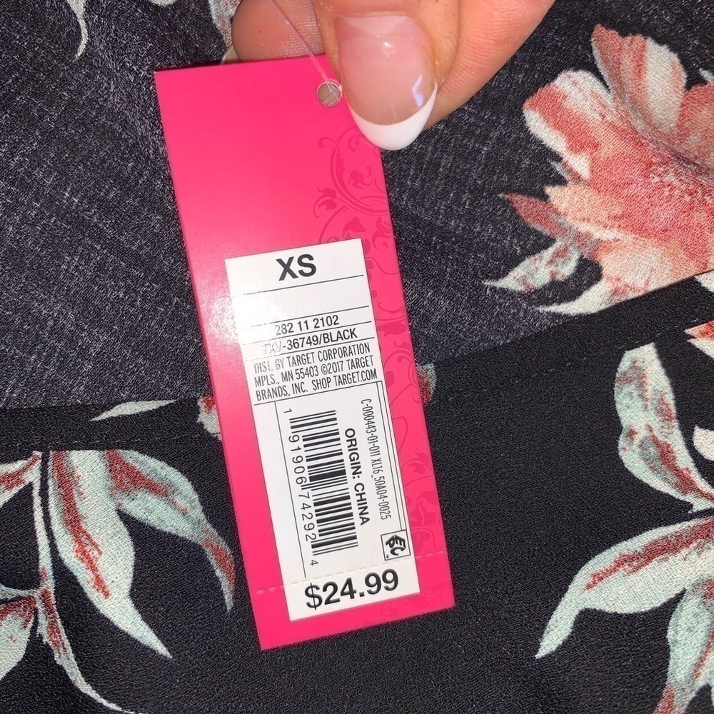🌵 Floral Dress NEW Tags XS Ruffled Sleeves Rx - Picture 4 of 6